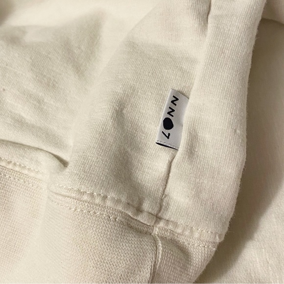 NN07 No Nationality Barrow 3383 crewneck beige cream campaign sweatshirt sweater - Picture 6 of 8
